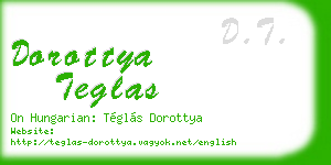 dorottya teglas business card